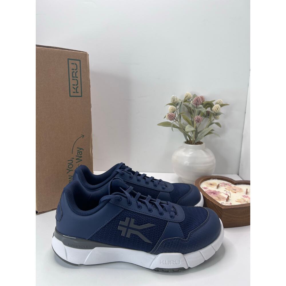 Kuru Quantum 2.0 Walking Comfort Sneaker Indigo Blue/Slate Gray Men 10.5 Medium